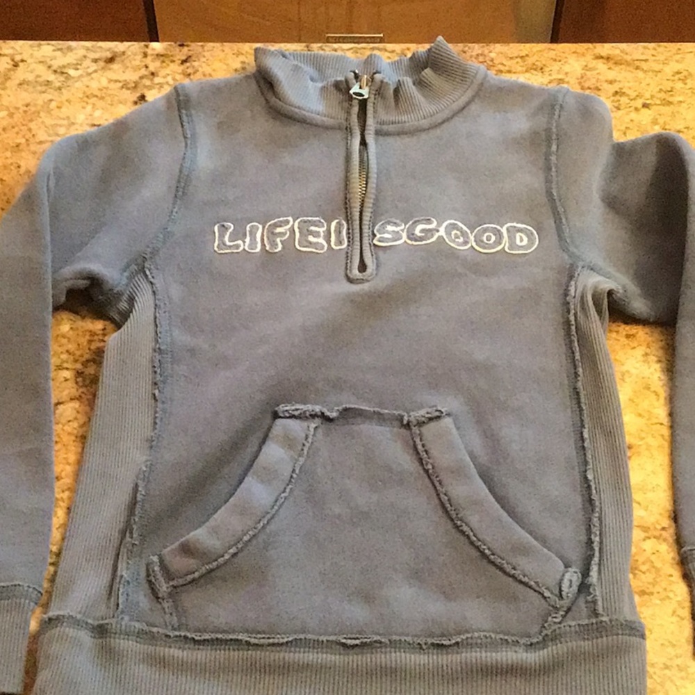 Life is Good quarter zip sweatshirt